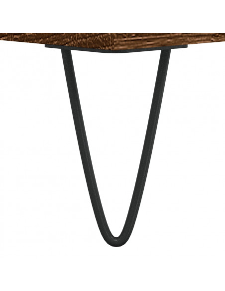 Tavolino da Salotto Rovere Marrone 50x50x40cm Legno Multistrato