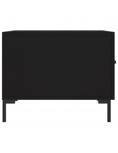 Tavolino da Salotto Nero 50x50x40 cm in Legno Multistrato 2