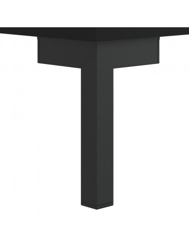 Tavolino da Salotto Nero 50x50x40 cm in Legno Multistrato