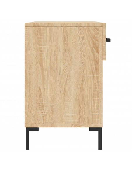 Panca Porta Scarpe Rovere Sonoma 102x35x55 cm Legno Multistrato