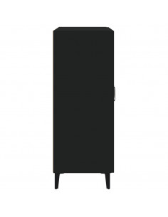 Credenza Nera 69,5x34x90 cm in Legno Multistrato 2