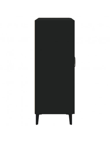 Credenza Nera 69,5x34x90 cm in Legno Multistrato