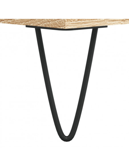 Tavolino da Salotto Rovere Sonoma 50x50x40 cm Legno Multistrato