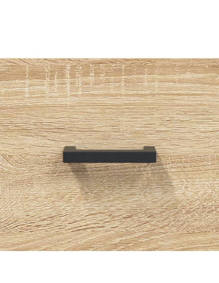 Panca Porta Scarpe Rovere Sonoma 102x35x55 cm Legno Multistrato