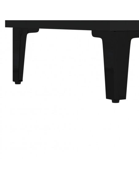 Credenza Nera 69,5x34x90 cm in Legno Multistrato