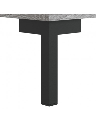 Panca Porta Scarpe Grigio Sonoma 102x35x55 cm Legno Multistrato