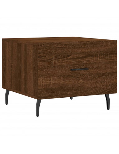 Tavolino da Salotto Rovere Marrone 50x50x40cm Legno Multistrato