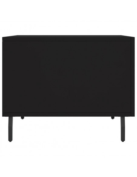 Tavolino da Salotto Nero 50x50x40 cm in Legno Multistrato