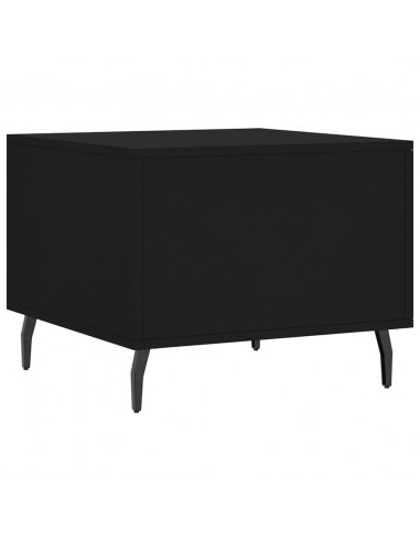 Tavolino da Salotto Nero 50x50x40 cm in Legno Multistrato