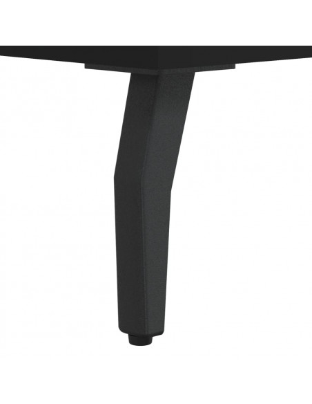Tavolino da Salotto Nero 50x50x40 cm in Legno Multistrato