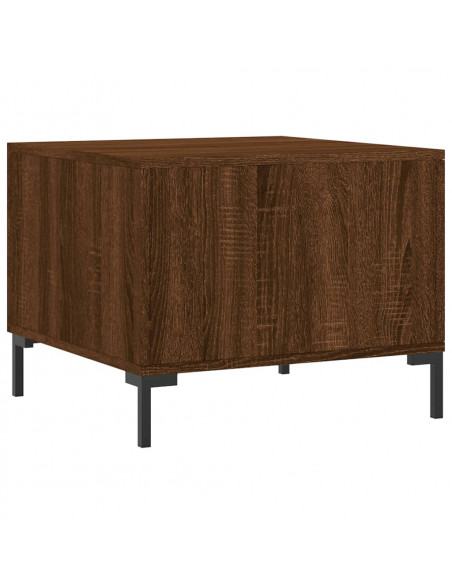 Tavolino da Salotto Rovere Marrone 50x50x40cm Legno Multistrato