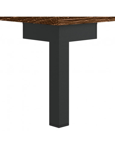 Tavolino da Salotto Rovere Marrone 50x50x40cm Legno Multistrato