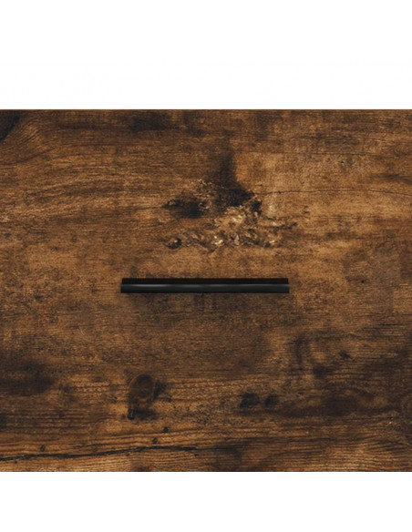 Tavolino da Salotto Rovere Fumo 50x50x40 cm Legno Multistrato