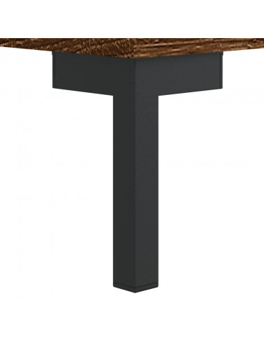 Panca Porta Scarpe Rovere Marrone 102x35x55cm Legno Multistrato