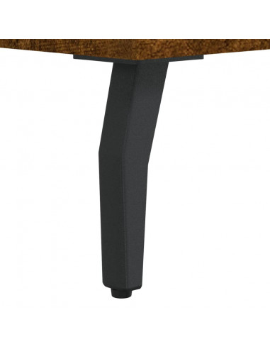 Tavolino da Salotto Rovere Fumo 50x50x40 cm Legno Multistrato