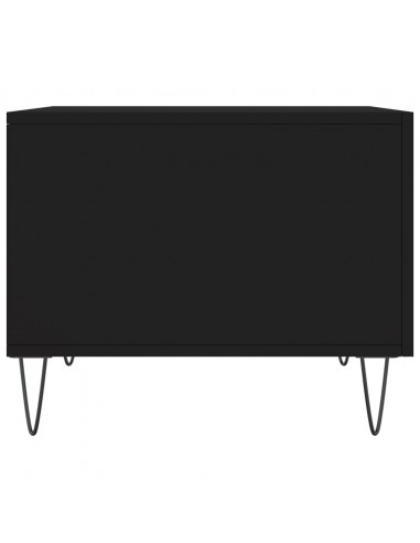 Tavolino da Salotto Nero 50x50x40 cm in Legno Multistrato