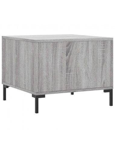 Tavolino da Salotto Grigio Sonoma 50x50x40 cm Legno Multistrato