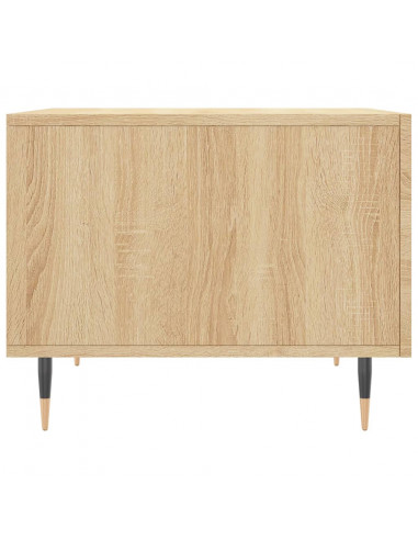 Tavolino da Salotto Rovere Sonoma 50x50x40 cm Legno Multistrato