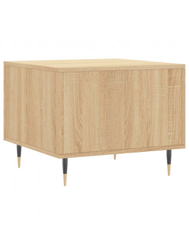 Tavolino da Salotto Rovere Sonoma 50x50x40 cm Legno Multistrato