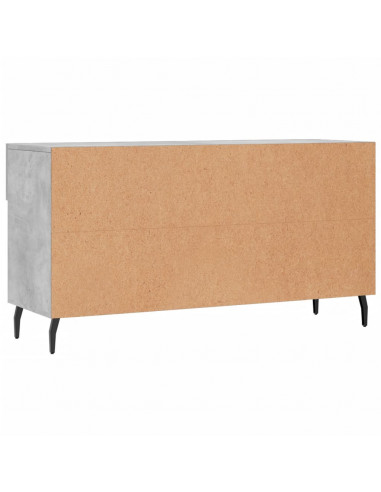 Panca Porta Scarpe Grigio Cemento 102x35x55cm Legno Multistrato