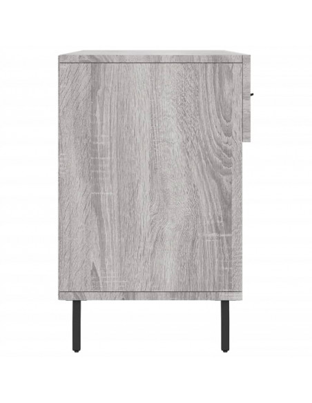 Panca Porta Scarpe Grigio Sonoma 102x35x55 cm Legno Multistrato