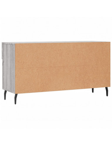 Panca Porta Scarpe Grigio Sonoma 102x35x55 cm Legno Multistrato