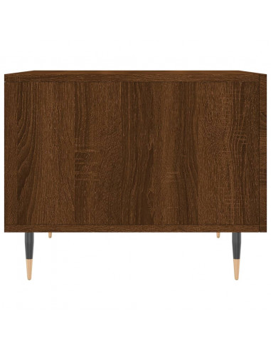 Tavolino da Salotto Rovere Marrone 50x50x40cm Legno Multistrato