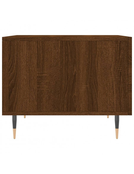 Tavolino da Salotto Rovere Marrone 50x50x40cm Legno Multistrato