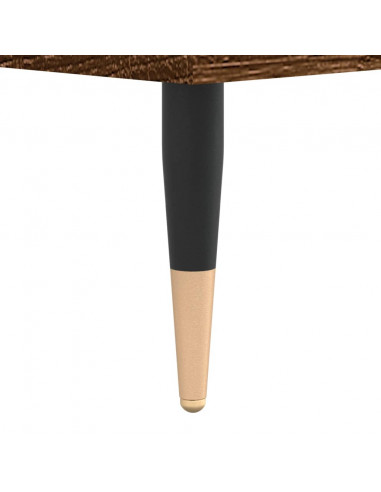 Tavolino da Salotto Rovere Marrone 50x50x40cm Legno Multistrato