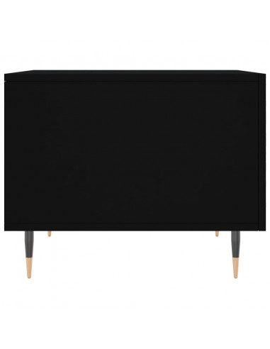 Tavolino da Salotto Nero 50x50x40 cm in Legno Multistrato