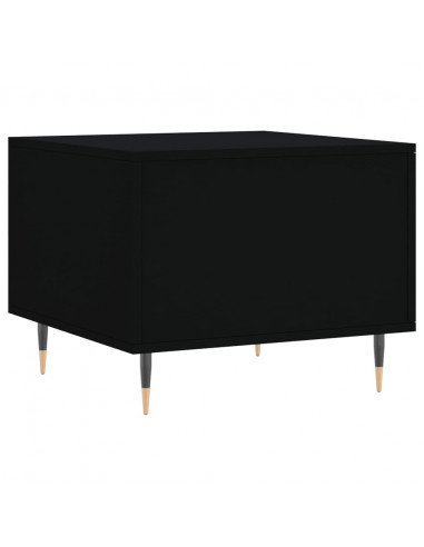 Tavolino da Salotto Nero 50x50x40 cm in Legno Multistrato