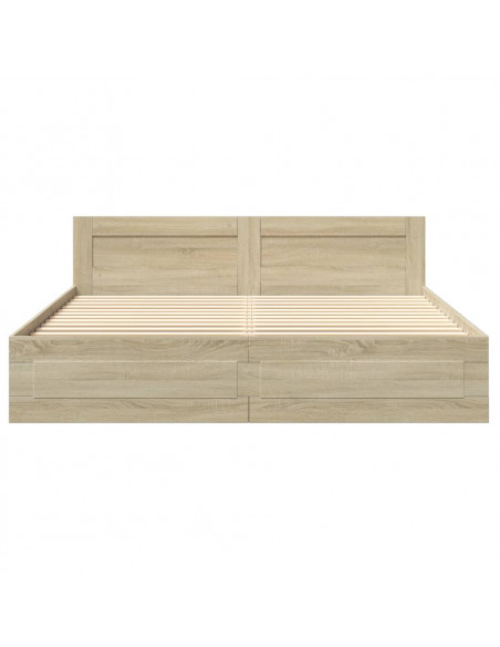 Giroletto Testiera Rovere Sonoma 200x200 cm Legno Multistrato