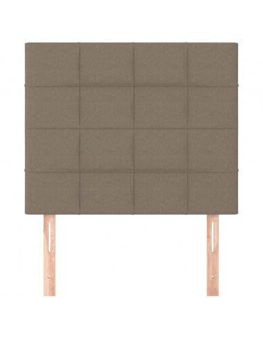 Testiera 2 pz Tortora 80x5x78/88 cm in Tessuto