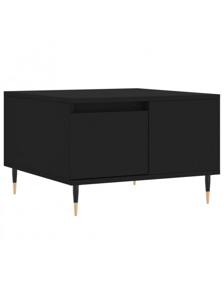 Tavolino da Salotto Nero 55x55x36,5 cm in Legno Multistrato