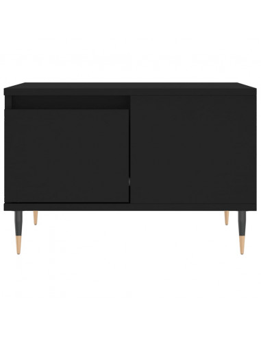 Tavolino da Salotto Nero 55x55x36,5 cm in Legno Multistrato