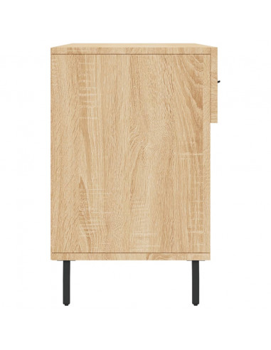 Panca Porta Scarpe Rovere Sonoma 102x35x55 cm Legno Multistrato
