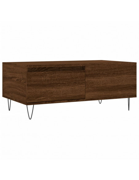 Tavolino da Salotto Rovere Marrone 90x50x36,5 cm in Multistrato