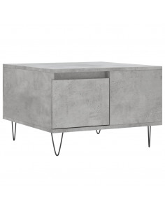 Tavolino Salotto Grigio Cemento 55x55x36,5 cm Legno Multistrato 2