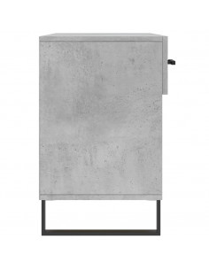 Panca Porta Scarpe Grigio Cemento 102x35x55cm Legno Multistrato 2