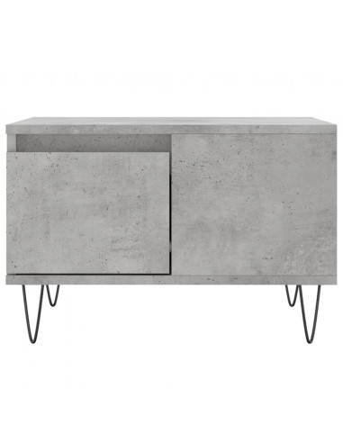 Tavolino Salotto Grigio Cemento 55x55x36,5 cm Legno Multistrato
