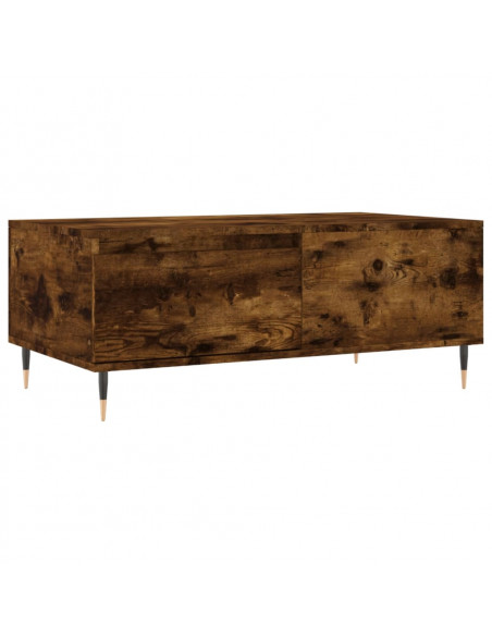 Tavolino da Salotto Rovere Fumo 90x50x36,5 cm Legno Multistrato