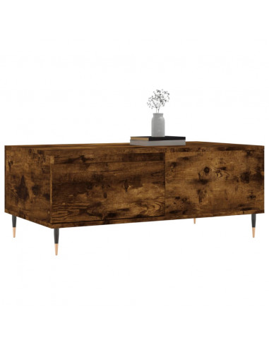 Tavolino da Salotto Rovere Fumo 90x50x36,5 cm Legno Multistrato