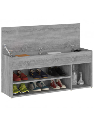 Scarpiera Grigio Sonoma 105x30x45 cm in Legno Multistrato