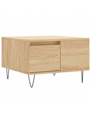 Tavolino Salotto Rovere Sonoma 55x55x36,5 cm Legno Multistrato