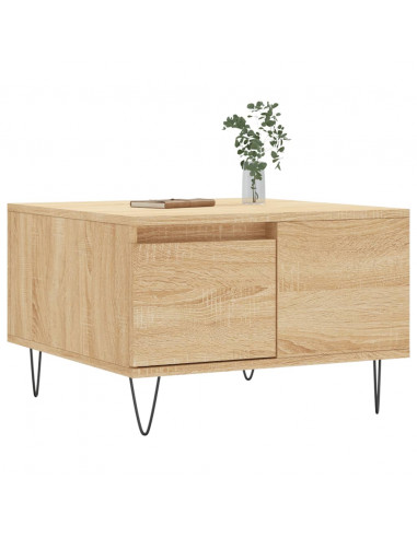 Tavolino Salotto Rovere Sonoma 55x55x36,5 cm Legno Multistrato