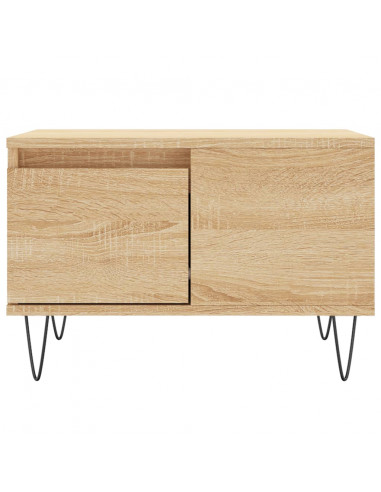 Tavolino Salotto Rovere Sonoma 55x55x36,5 cm Legno Multistrato