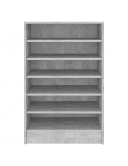 Scarpiera Grigio Cemento 60x35x92 cm in Truciolato