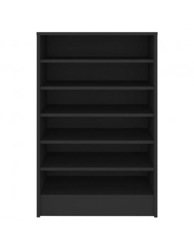 Scarpiera Nera 60x35x92 cm in Truciolato