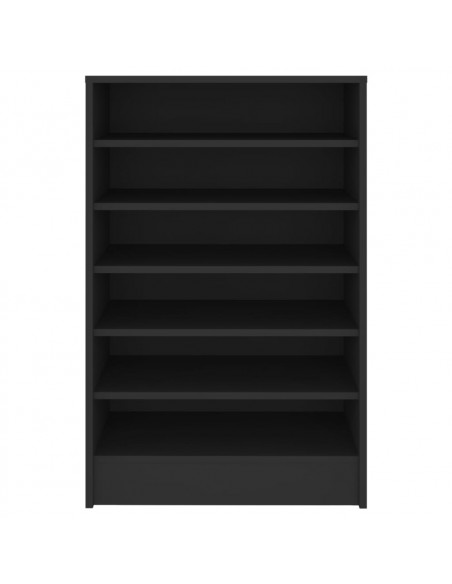 Scarpiera Nera 60x35x92 cm in Truciolato
