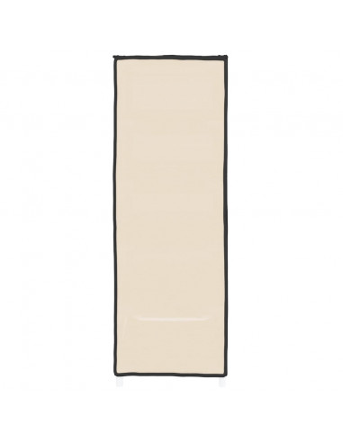 Scarpiera Crema 60x28x90 cm Tessuto